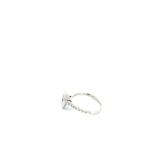 Platinum 2.30cttw Bezel Set Oval Lab Grown Diamond Ring
