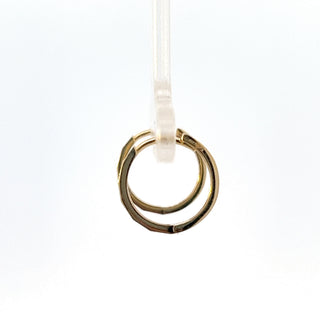 10K Yellow Gold Round Textured Earrings