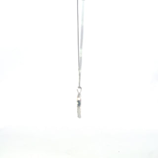 925 Sterling Silver Heart Lab Grown Diamond Pendant Necklace