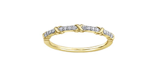 10K Yellow Gold 0.08cttw Diamond Ring