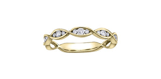 10K Yellow Gold 0.20cttw Diamond Ring