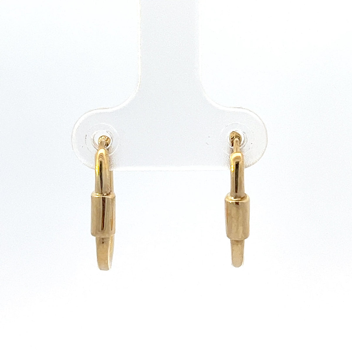 10K Yellow Gold Oval Huggies