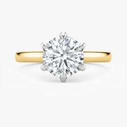 Yellow and White Gold 2.00ct Lab Grown Diamond Ring