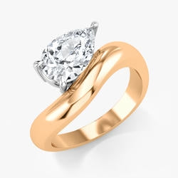 Yellow and White Gold 1.50ct Lab Grown Diamond Ring