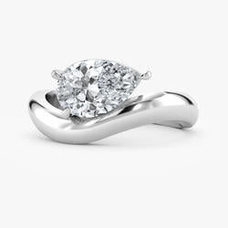 Yellow and White Gold 1.50ct Lab Grown Diamond Ring