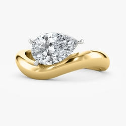 Yellow and White Gold 1.50ct Lab Grown Diamond Ring