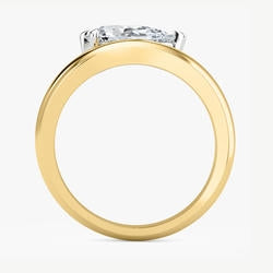 Yellow and White Gold 1.50ct Lab Grown Diamond Ring
