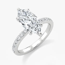 Yellow and White Gold 2.28cttw Lab Grown Diamond Ring