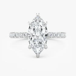 Yellow and White Gold 2.28cttw Lab Grown Diamond Ring