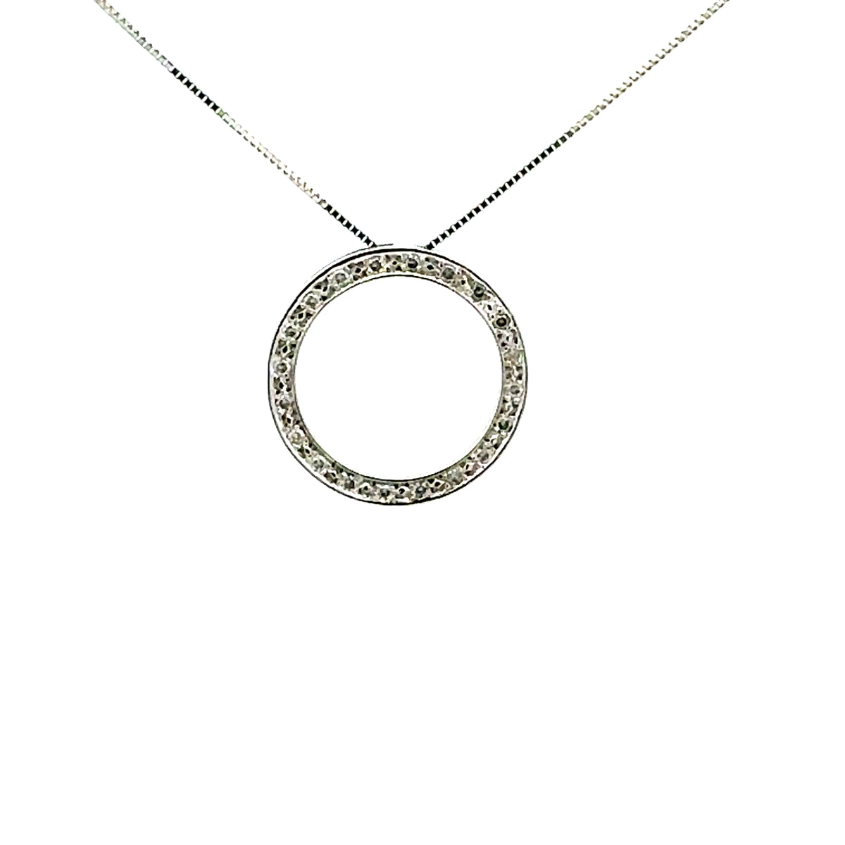 Collar de plata con diamantes y oro amarillo de 10 quilates