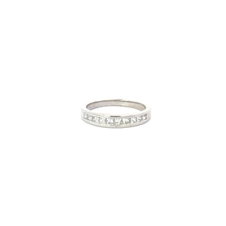 14K White Gold 0.50cttw Diamond Wedding Band