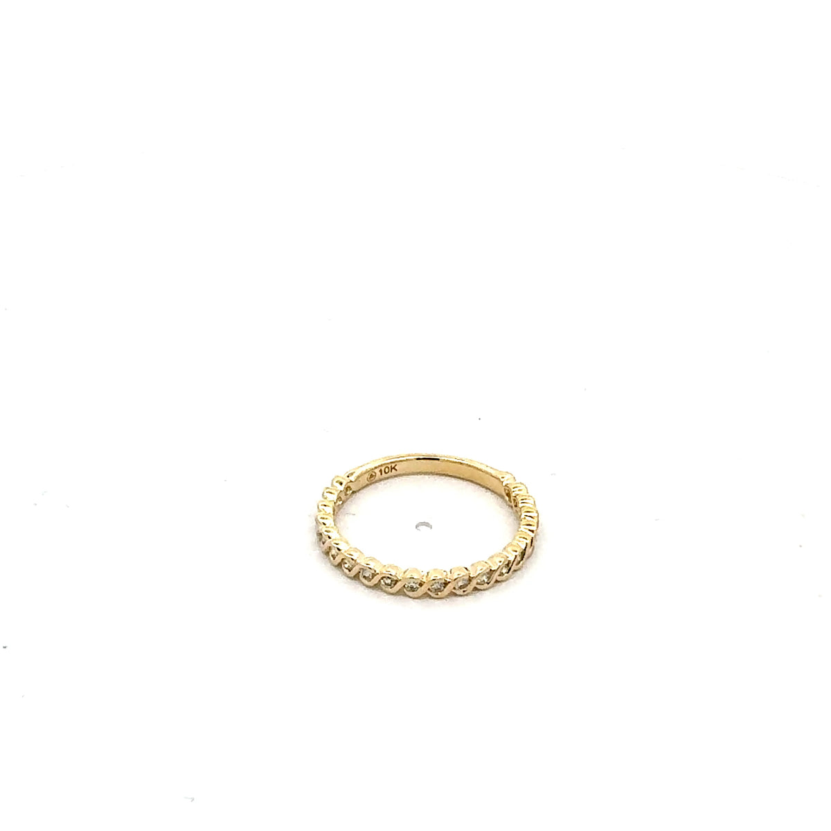 10K Yellow Gold 0.20cttw Diamond Ring