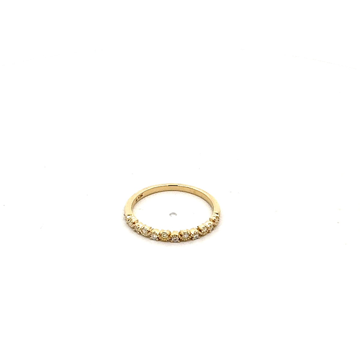 10K Yellow Gold 0.12cttw Diamond Ring