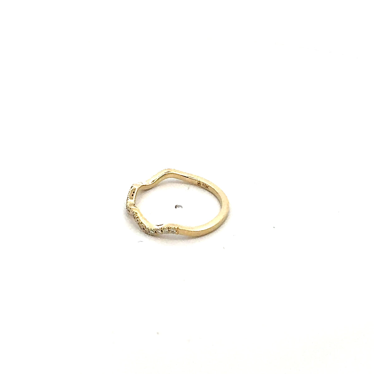 10K Yellow Gold 0.15cttw Diamond Ring