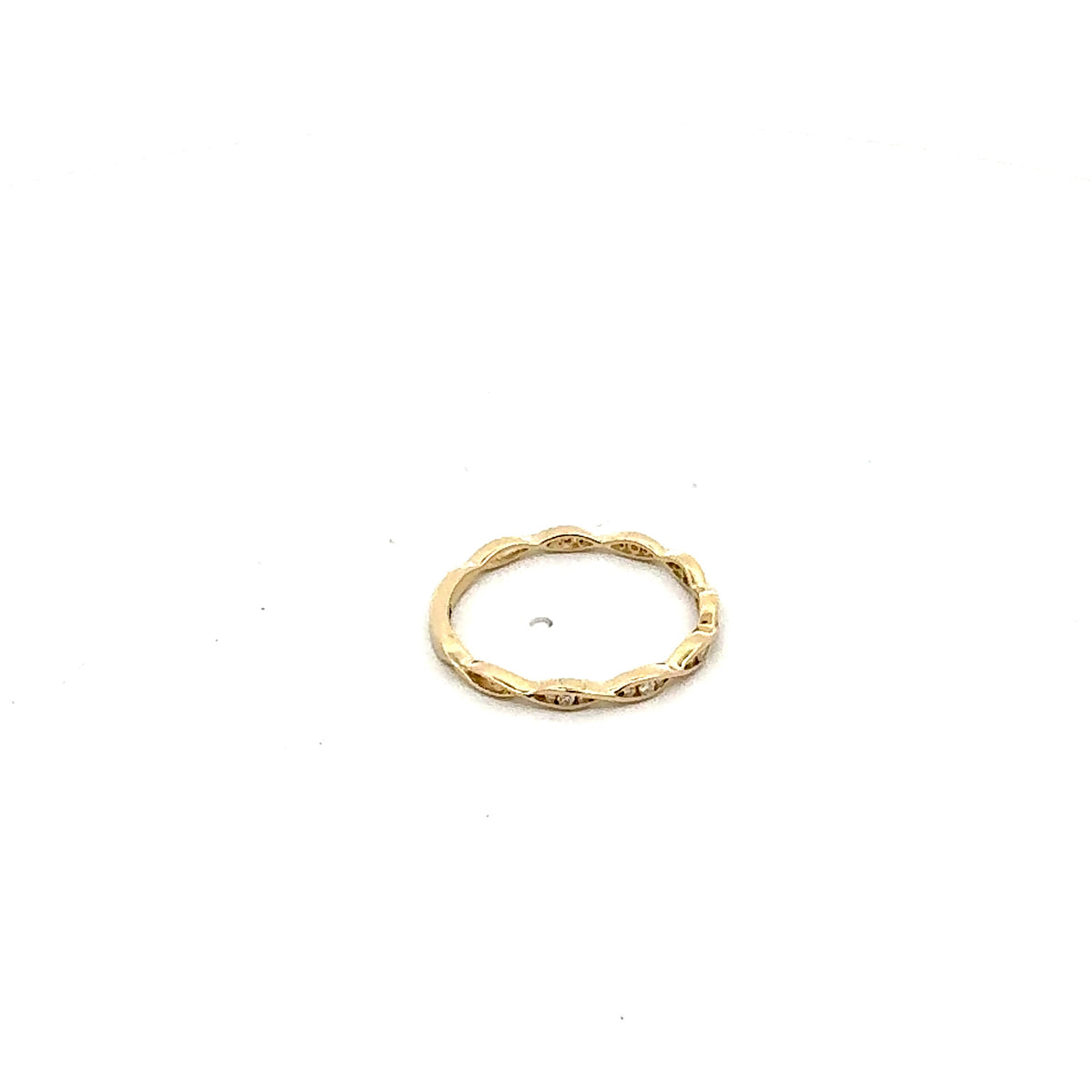 10K Yellow Gold 0.08cttw Diamond Ring