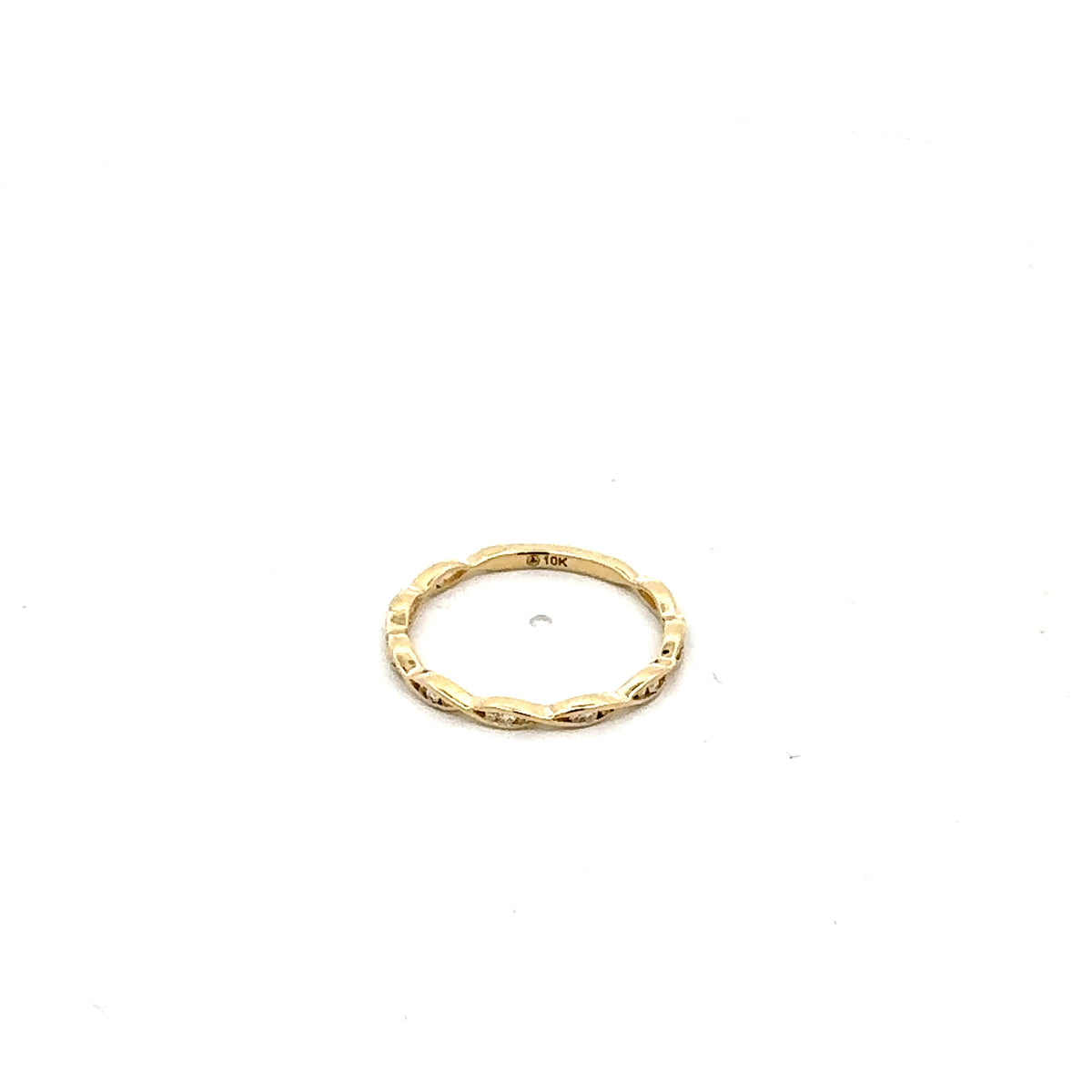 10K Yellow Gold 0.08cttw Diamond Ring