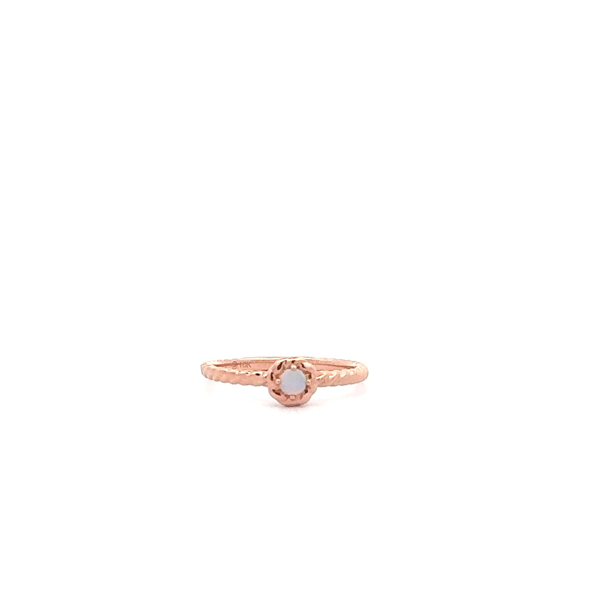 10K Rose Gold Opal Ring