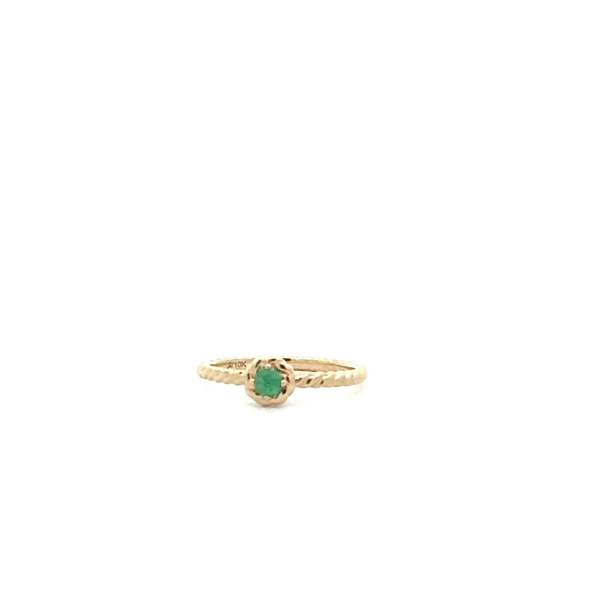 10K Yellow Gold Emerald Ring