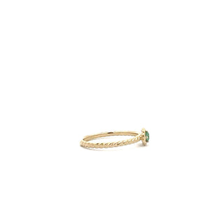 10K Yellow Gold Emerald Ring