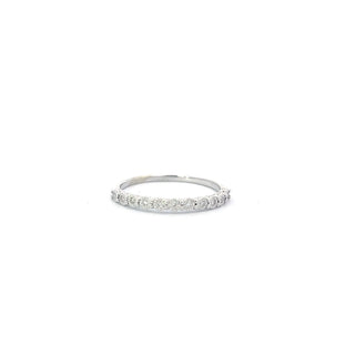 10K White Gold 0.055cttw Diamond Ring