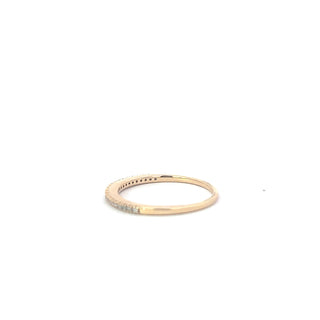 14K Yellow Gold 0.15cttw Diamond Band