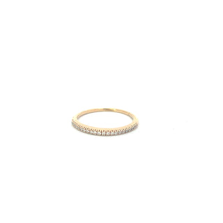 14K Yellow Gold 0.15cttw Diamond Band