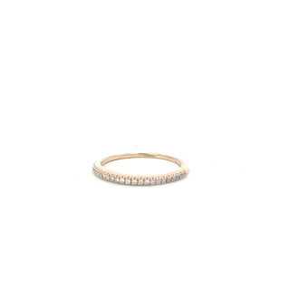 14K Yellow Gold 0.15cttw Diamond Band