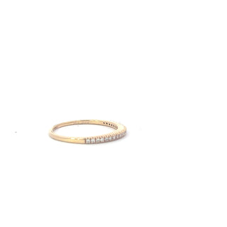 14K Yellow Gold 0.15cttw Diamond Band