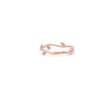 10K Rose Gold 0.024cttw Diamond Ring