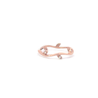 10K Rose Gold 0.024cttw Diamond Ring