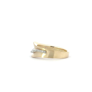 10K Yellow Gold 0.11cttw Diamond Ring