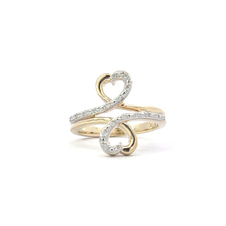 10K Yellow Gold 0.10cttw Diamond Ring