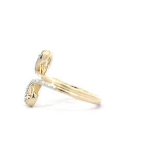10K Yellow Gold 0.10cttw Diamond Ring