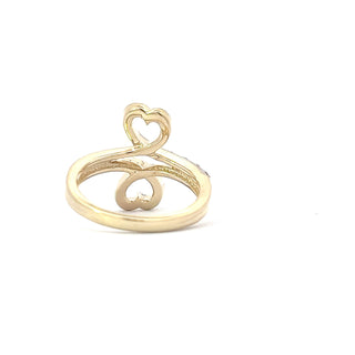 10K Yellow Gold 0.10cttw Diamond Ring