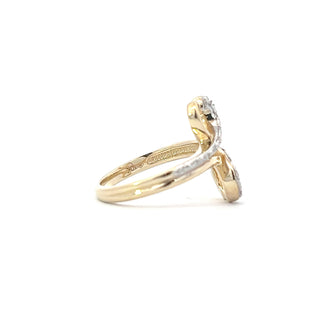 10K Yellow Gold 0.10cttw Diamond Ring