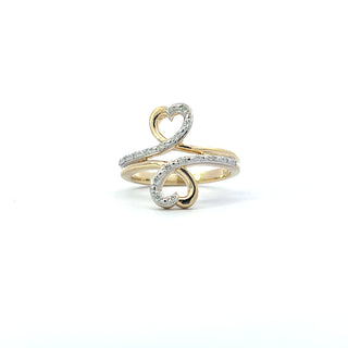 10K Yellow Gold 0.10cttw Diamond Ring