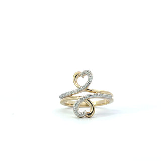 10K Yellow Gold 0.10cttw Diamond Ring