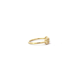 10K Yellow Gold Canadian Diamond Ladies Ring