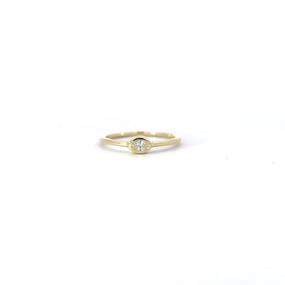 10k Yellow Gold 0.10cttw Diamond Ring