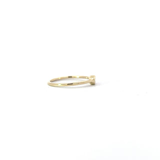 10k Yellow Gold 0.10cttw Diamond Ring