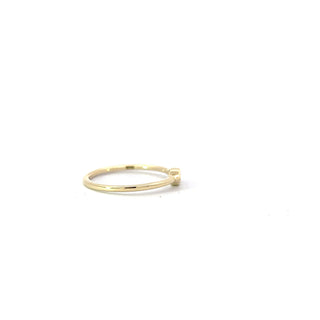 10k Yellow Gold 0.10cttw Diamond Ring
