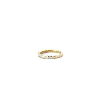 10k Yellow Gold 0.10cttw Diamond Ring