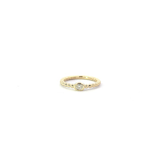 10k Yellow Gold 0.10cttw Diamond Ring