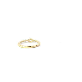 10k Yellow Gold 0.10cttw Diamond Ring