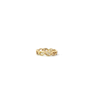 10k Yellow Gold 0.03cttw Diamond Ring