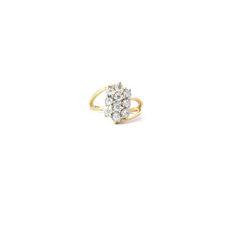 10K Yellow and White Gold 0.50cttw Canadian Diamond Ring