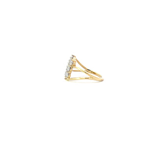 10K Yellow and White Gold 0.50cttw Canadian Diamond Ring