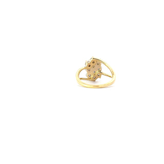 10K Yellow and White Gold 0.50cttw Canadian Diamond Ring