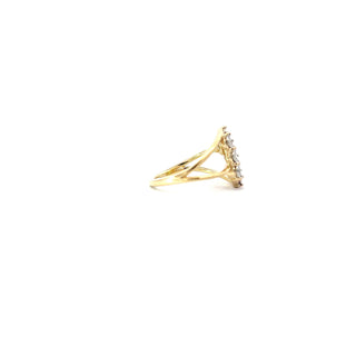 10K Yellow and White Gold 0.50cttw Canadian Diamond Ring