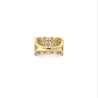 10K Yellow and White Gold 1.00cttw Canadian Diamond Ring
